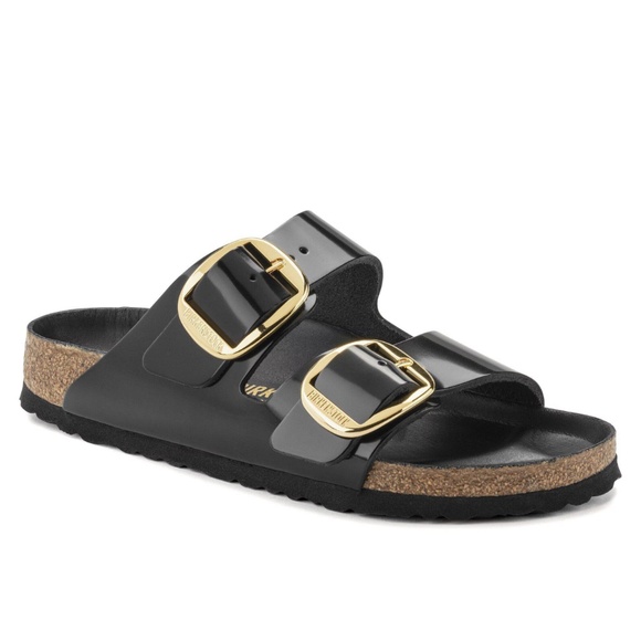 ✨ Birkenstock Arizona Big Buckle — High Shine Black — Women’s 8 / EU 39 — NIB ✨ - Picture 2 of 14